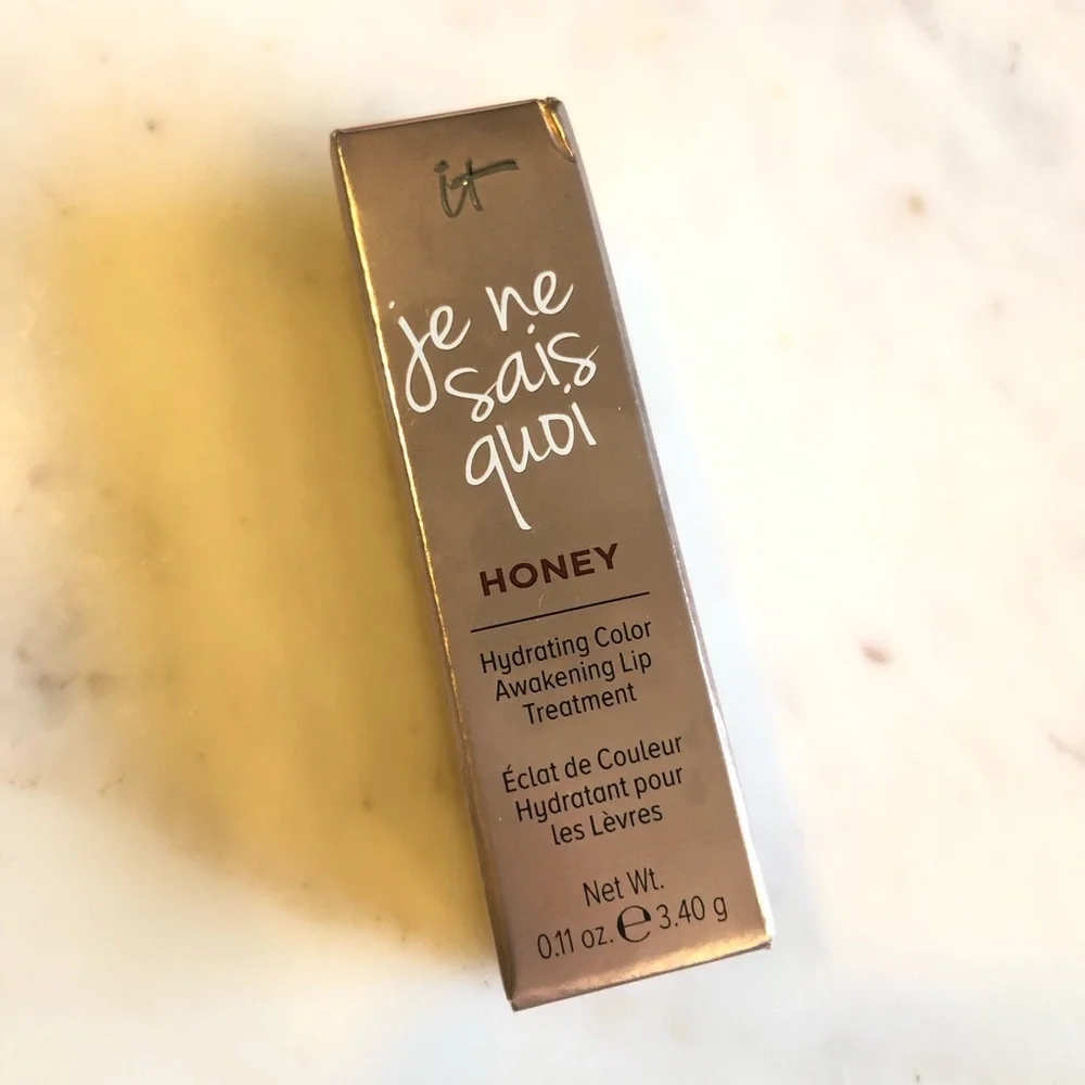 NIB IT Cosmetics Je Ne Sais Quoi Hydrating Color Awakening Honey Lip Treatment
